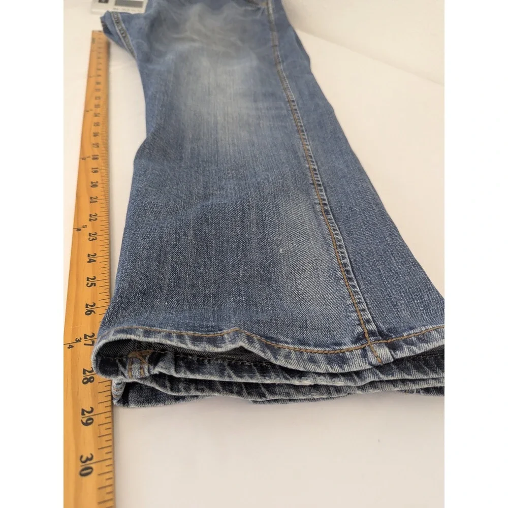 Wrangler Retro Jeans Mens 38x30 (29) Blue Slim Straight Medium Wash Stretch